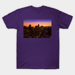 Canada. Vancouver, BC. Sunset in the Downtown. T-Shirt